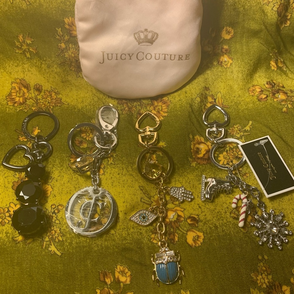Juicy Couture 4-Piece Bundle Keychains